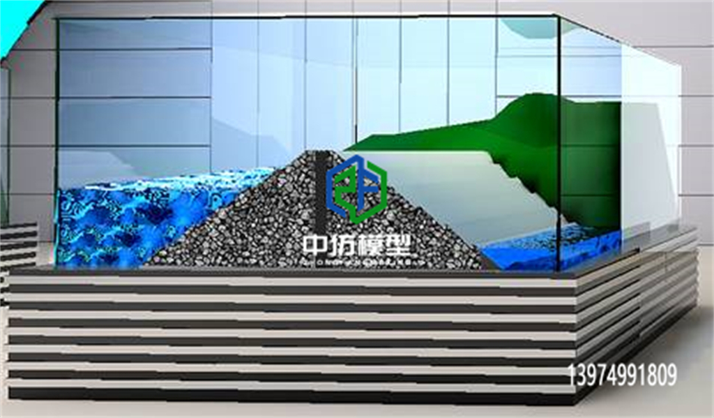 土石坝剖面展示模型