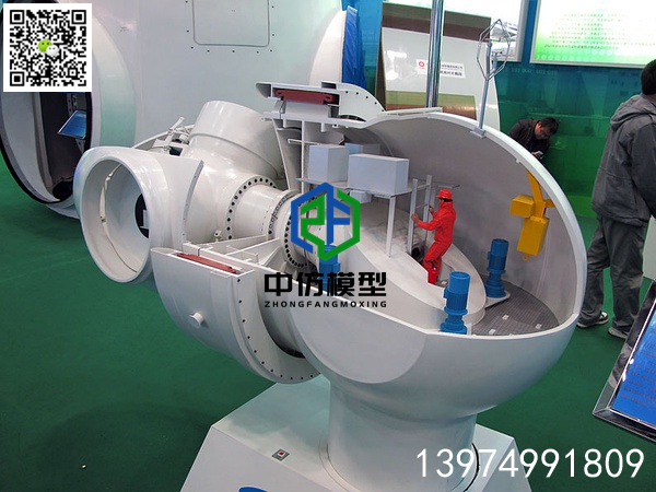 风电机组机舱结构展示模型